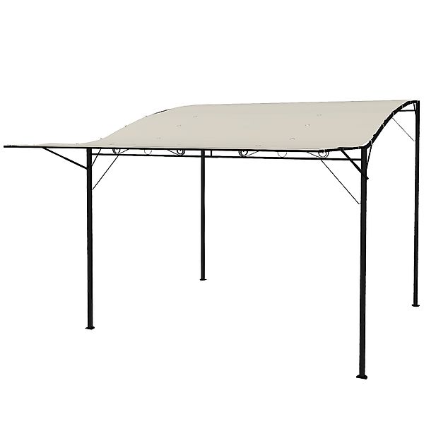 Outsunny Pergola Pavillon 3x2,5m Stahl Wasserabweisend Sonnenschutz mit ver günstig online kaufen