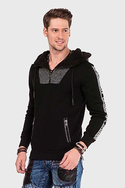 Cipo & Baxx Kapuzenpullover "Pullover", (1 tlg.), mit modischen Details günstig online kaufen