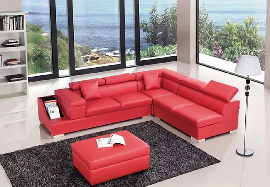 JVmoebel Ecksofa Ecksofa L Form Sofa Couch Polster Sofas Wohnlandschaft Led günstig online kaufen