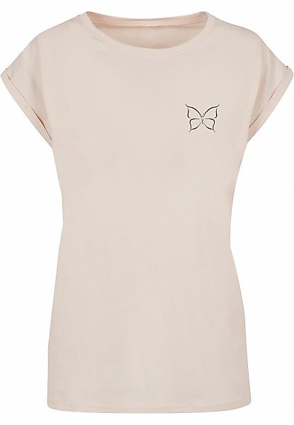 Merchcode T-Shirt "Merchcode Damen Ladies Spring - Butterfly T-Shirt" 1 Stk günstig online kaufen