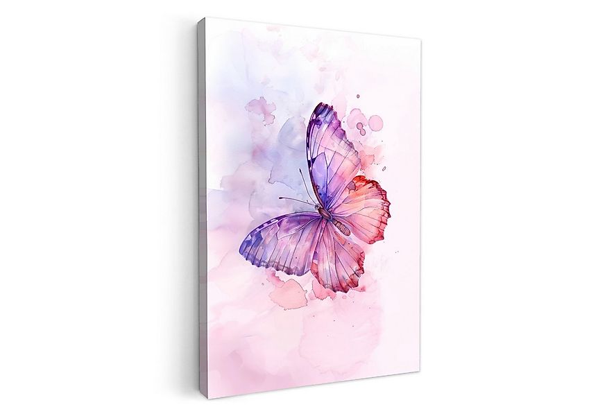 OneMillionCanvasses® Leinwandbild Schmetterling - Lila - Pastellfarben - Fa günstig online kaufen