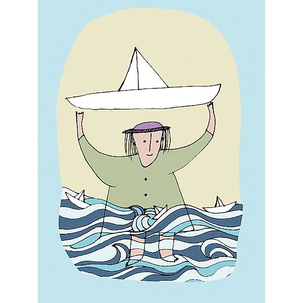 Komar Bild "Paper Ship", Menschen, (1 St.), Wandbild zur Dekoration - ohne günstig online kaufen