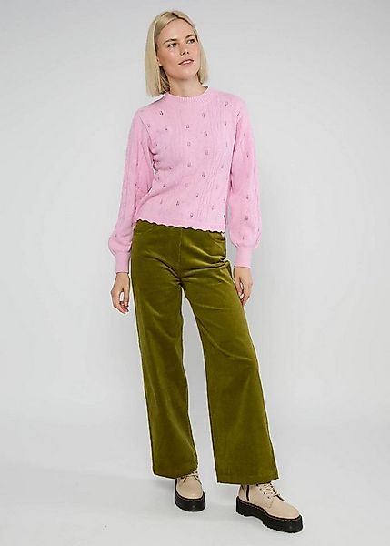 Blutsgeschwister Strickpullover Fine Craft Crew Dekorative Bogenkanten, Rip günstig online kaufen