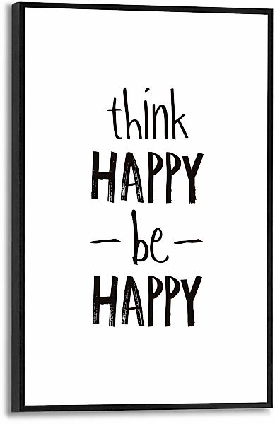 Reinders Poster "Think happy, be happy" günstig online kaufen