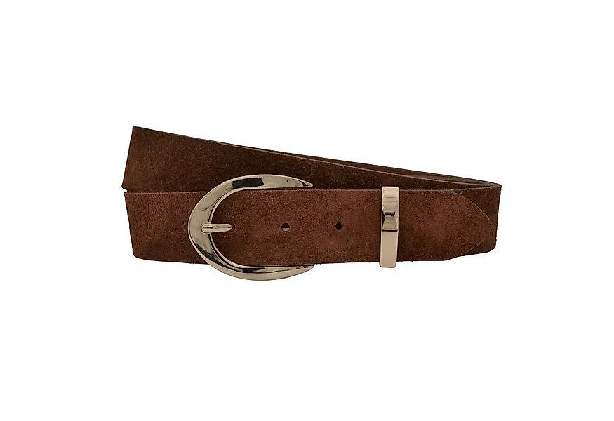 AnnaMatoni Ledergürtel AnnaMatoni Damen Ledergürtel in hochwertigem Velour günstig online kaufen