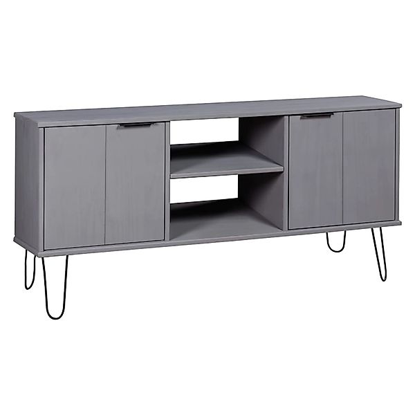 vidaXL TV-Schrank New York Grau Massivholz Kiefer 321146 günstig online kaufen