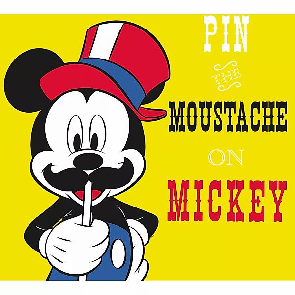 Komar Bild "Mickey Mouse Moustache", Disney, (1 St.), Wandbild zur Dekorati günstig online kaufen