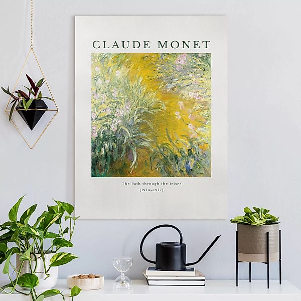 Leinwandbild Claude Monet - Der Pfad günstig online kaufen