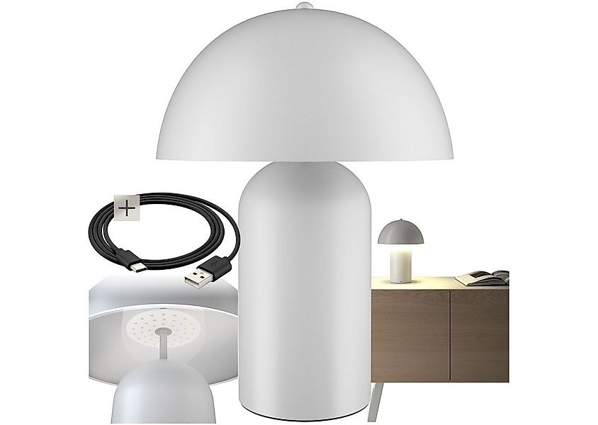 tectake Schreibtischlampe Akku-Tischlampe, Kleine Retro-Tischleuchte im ang günstig online kaufen