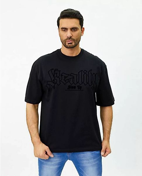 Denim House T-Shirt Lässiges T-Shirt in Oversized Look mit feinem Print Sch günstig online kaufen