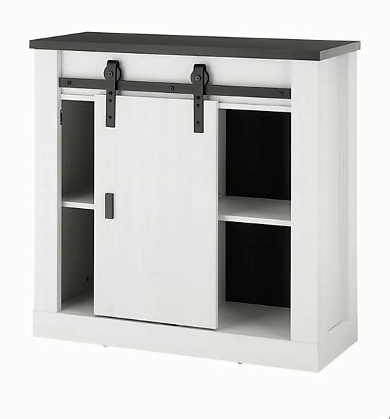 Furn.Design Aktenschrank Stove (Bürokommode in Pinie weiß Landhaus, 93 x 91 günstig online kaufen