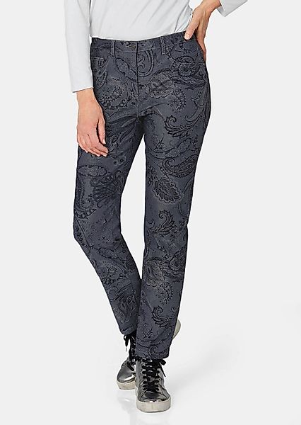 GOLDNER Stoffhose Kurzgröße: Druckhose CARLA mit günstig online kaufen