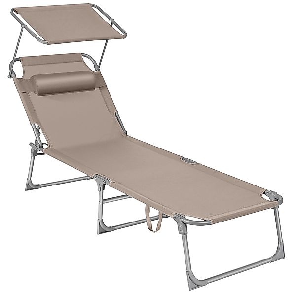 SONGMICS Gartenliege, 2 St., klappbarer Liegestuhl,193x53x29cm,mit günstig online kaufen