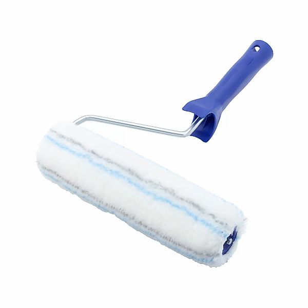 LUX Acryl-Roller gepolstert 2K-Softgriff Schwarz-Blau 25 cm günstig online kaufen