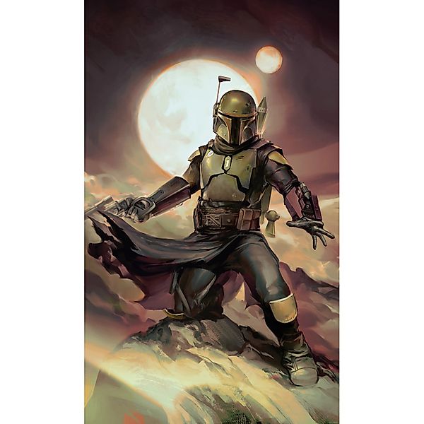 Komar Vlies Fototapete Star Wars Boba Fett Epic Mehrfarbig günstig online kaufen