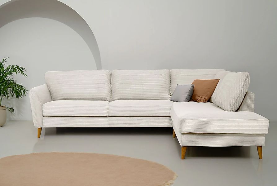 Home affaire Ecksofa "MARSEILLE 278/202 cm, L-Form, Ottom. rechts/links, ve günstig online kaufen
