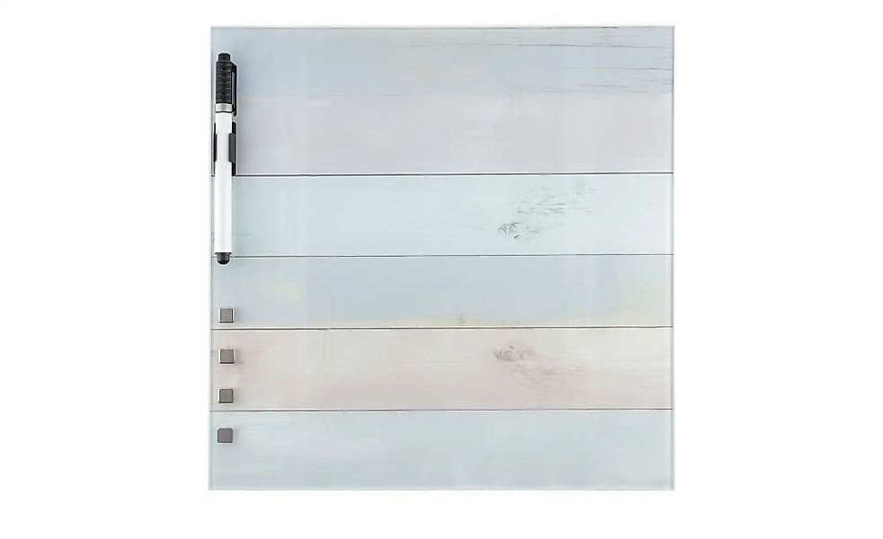 Memoboard 30x30 cm  Colourful Wood ¦ grau ¦ Maße (cm): B: 30 H: 30 Accessoi günstig online kaufen