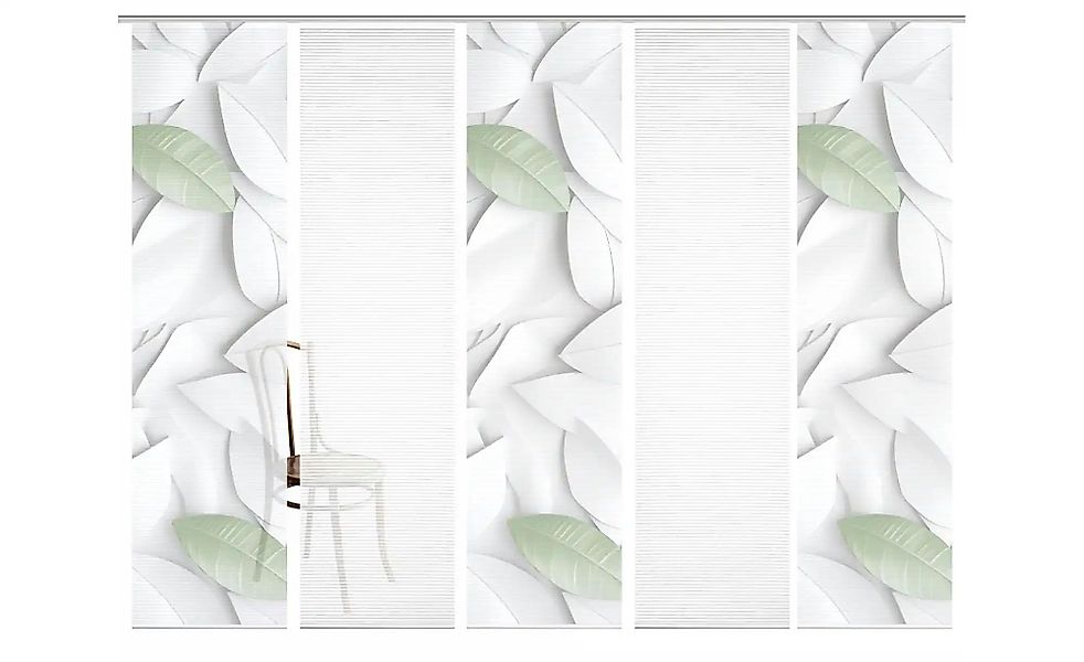 HOME in green Schiebevorhang   ¦ grün ¦ Synthetik ¦ Maße (cm): B: 60 H: 245 günstig online kaufen