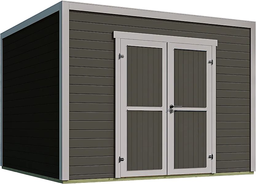 Nordic Holz Gartenhaus "Fynn 3", kleiner stilvoller Schuppen mit Flachdach günstig online kaufen