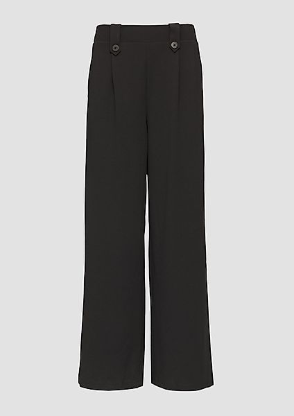 QS Stoffhose Crêpe-Hose im Relaxed Fit günstig online kaufen