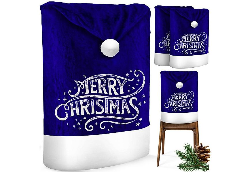 KESSER Weihnachtsfigur, Premium Weihnachtsstuhlüberzug Set Stuhlhussen für günstig online kaufen