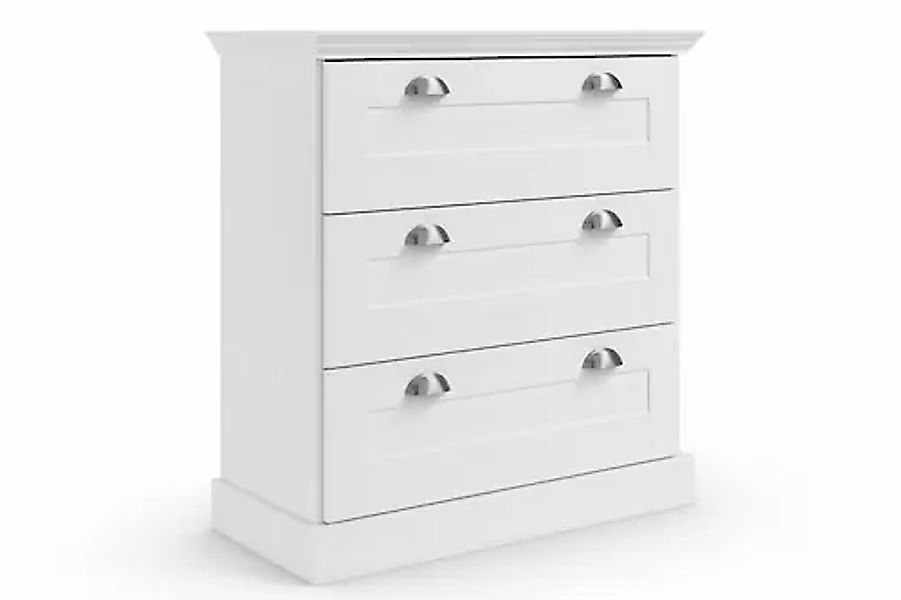 Home affaire Kommode »Motala«, mit 3 Schubladen, Breite 75 cm, Höhe 80 cm günstig online kaufen