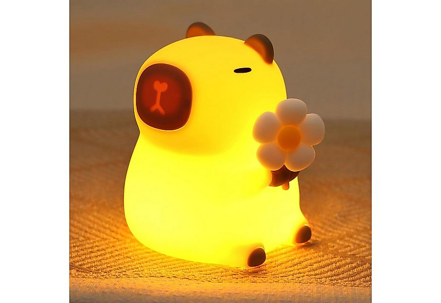 BlingBin LED Nachtlicht Capybara Silikon Nachttischlampe Touch RGB-Licht La günstig online kaufen