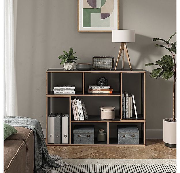 Vicco Bücherregal Tetrix, Anthrazit, 112.8 x 56.4 cm 2er Set günstig online kaufen