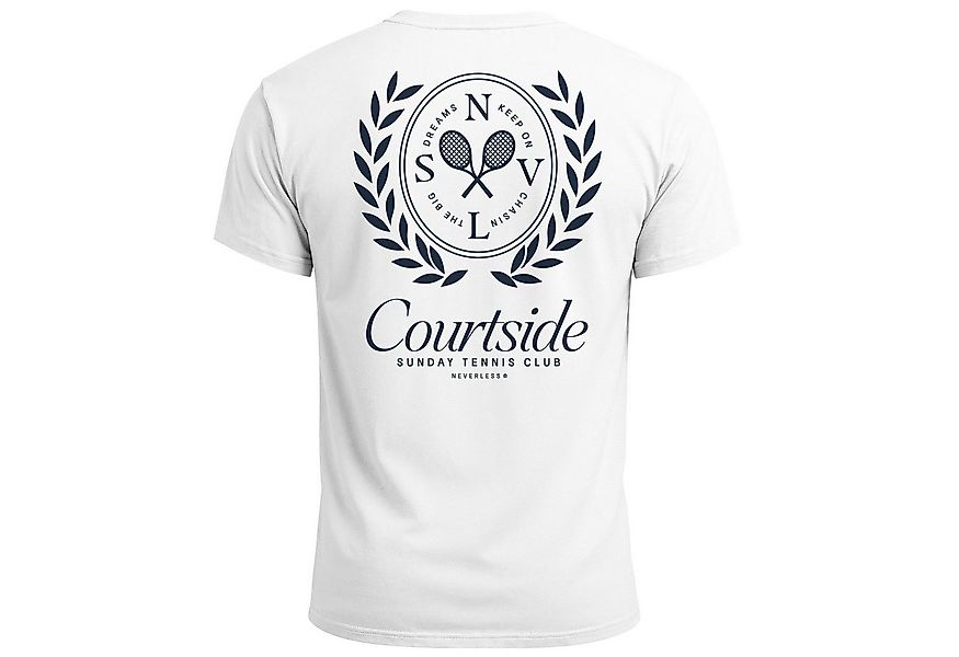 Neverless Print-Shirt Herren T-Shirt Backprint Tennis Club Aufdruck Grafiks günstig online kaufen