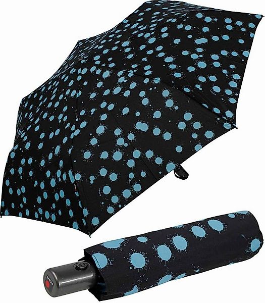 Knirps® Taschenregenschirm Slim Duomatic mit Auf-Zu-Automatik - Paint Drops günstig online kaufen