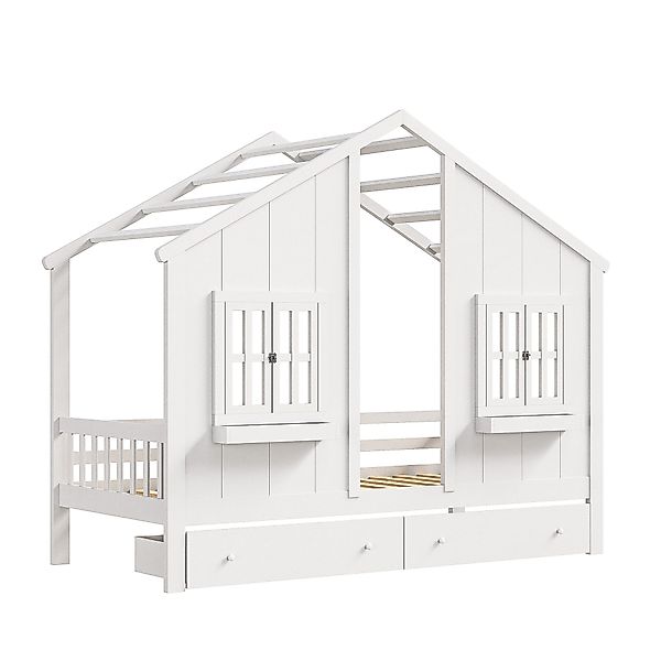 FUROKOY Kinderbett Kinderbett 90x200 cm, Bodenbett günstig online kaufen