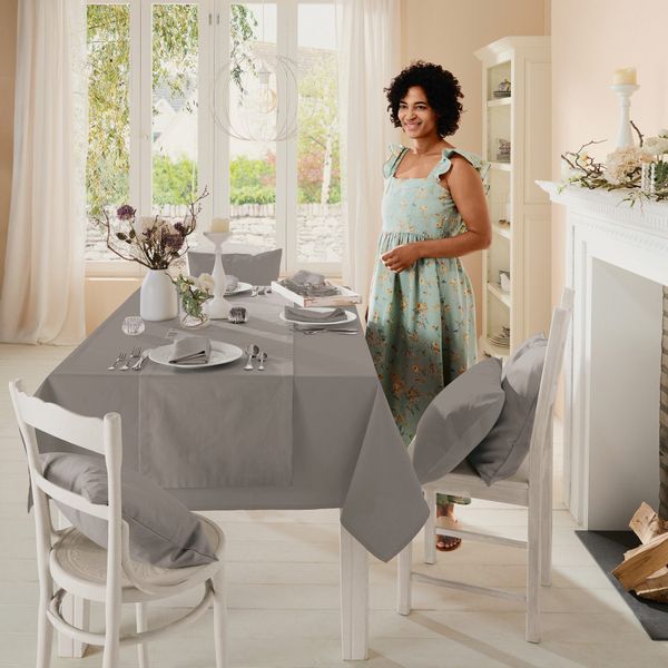 REDBEST Tischdecke Tischdecke "Tulsa", Baumwolle Uni günstig online kaufen