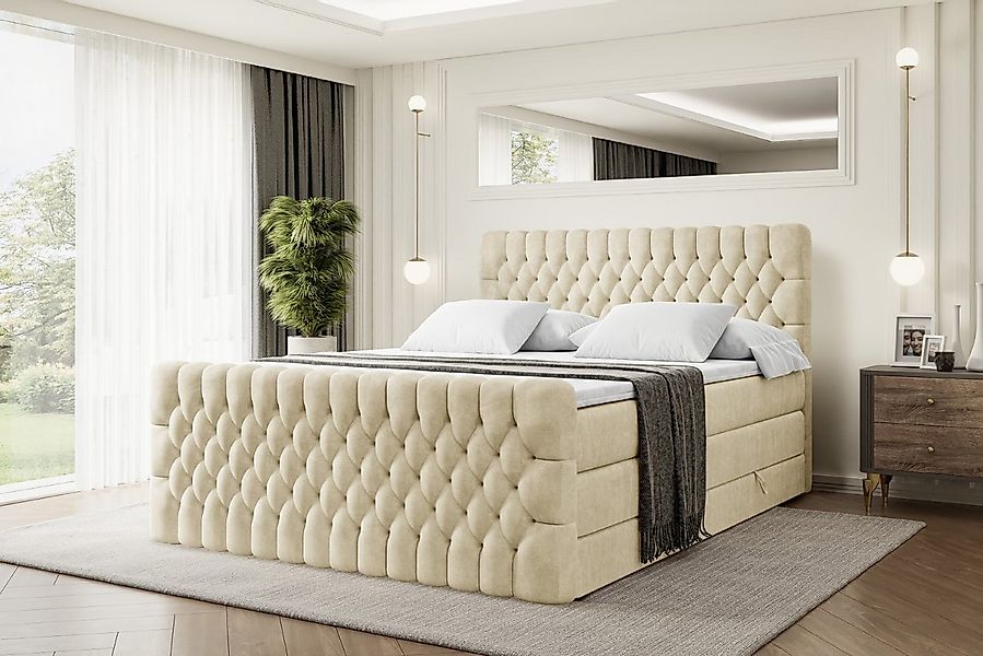ALTDECOR Boxspringbett SERENE-Z KING (Multipocket-Matratze H4, H3 Matratze günstig online kaufen