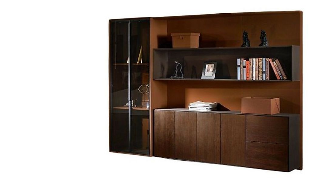 Xlmoebel Aktenschrank Braun Aktenschrank Design Modern 276 cm Arbeitszimmer günstig online kaufen