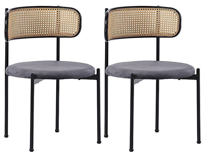 SeedWave Esszimmerstuhl Rattan Set aus 2 günstig online kaufen