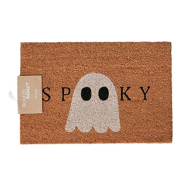 BOLTZE Fußmatte Fußmatte SPOOKY natur schwarz weiß Geist Gespenst Halloween günstig online kaufen