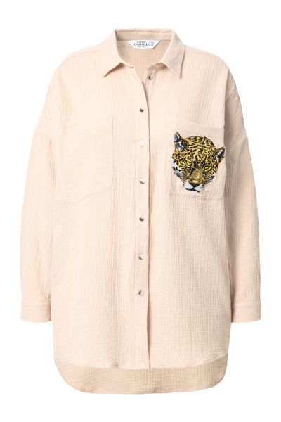 Studio Untold Hemdbluse Musselin Bluse oversized günstig online kaufen