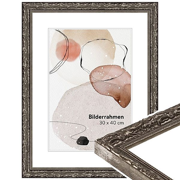 WANDStyle Bilderrahmen H530, Silber, aus Massivholz günstig online kaufen