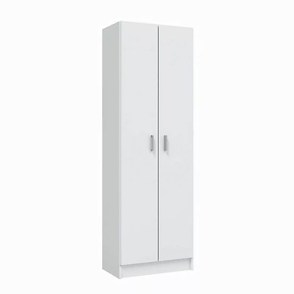 FORES HABITAT Mehrzweckschrank in Weiß - 59x180x37 (BxHxT) günstig online kaufen