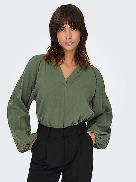 ONLY Blusenshirt Legere mit Ballonärmeln V-Neck ONLTHYRA ONLTHYRA LIFE LS V günstig online kaufen