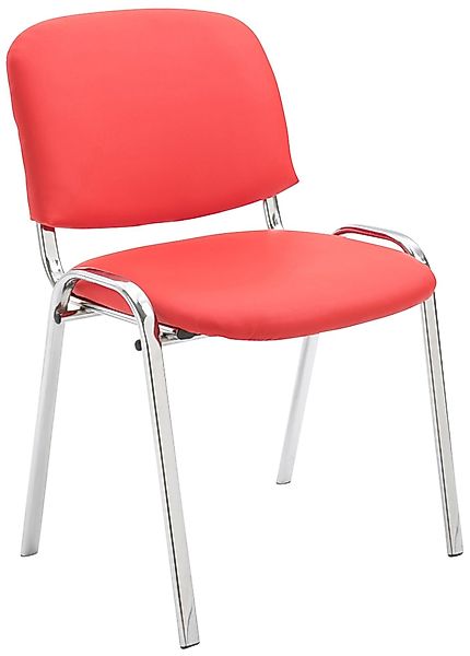 CLP Besucherstuhl Ken, stapelbares Metallgestell, Kunstleder-Bezug günstig online kaufen