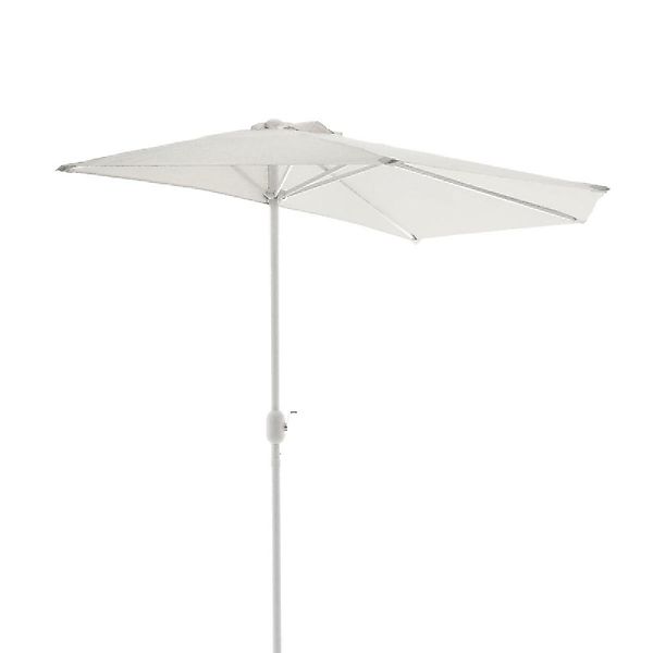 VCM Sonnenschirm Sonnenschirm, halbrund weiß günstig online kaufen