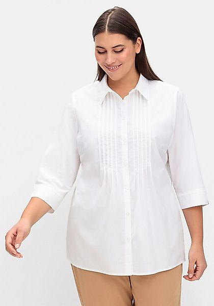 Sieh an! Klassische Bluse Longbluse 3/4-Arm günstig online kaufen