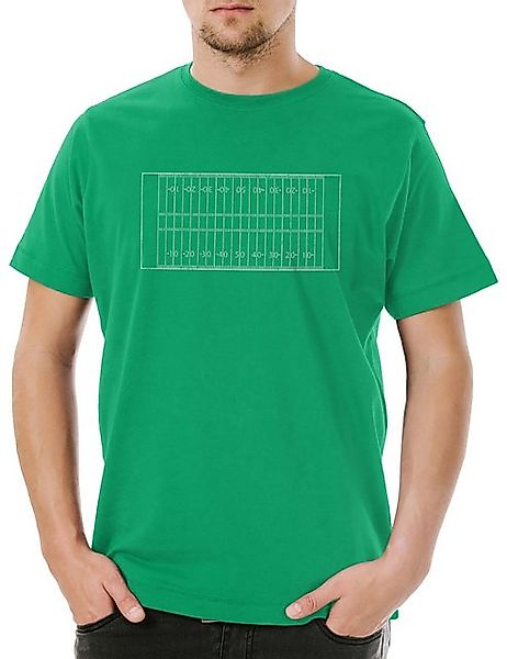 Urban Backwoods Print-Shirt American Football Field Herren T-Shirt Player S günstig online kaufen