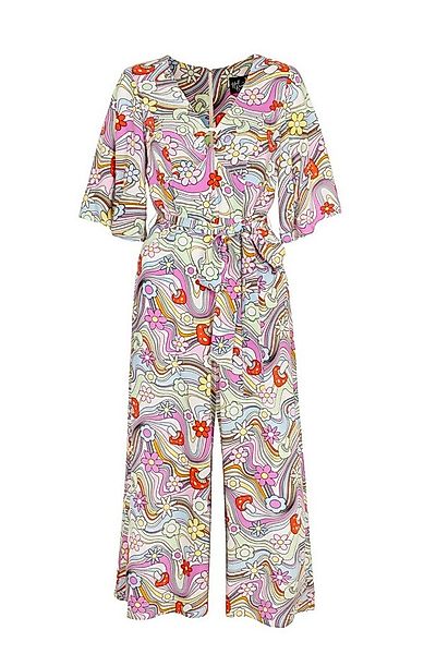 Hell Bunny Jumpsuit Happy daze Retro Vintage 60er 70er Blumen Playsuit Over günstig online kaufen