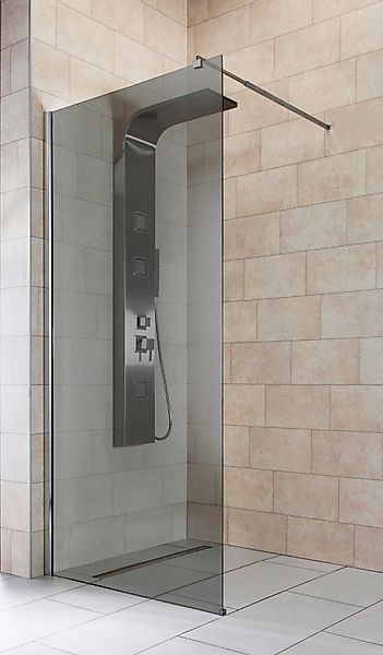 welltime Duschwand Duschabtrennung, Sicherheitsglas, Walk-In, Glaswand günstig online kaufen