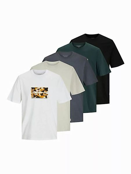 Jack & Jones T-Shirt JORVESTERBRO NEWTON (5-tlg) günstig online kaufen