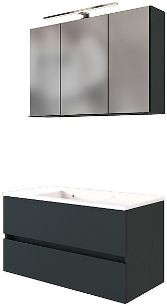 welltime Badmöbel-Set Baabe, (Set, 2-St), Breite 100 cm, Softclose-Funktion günstig online kaufen