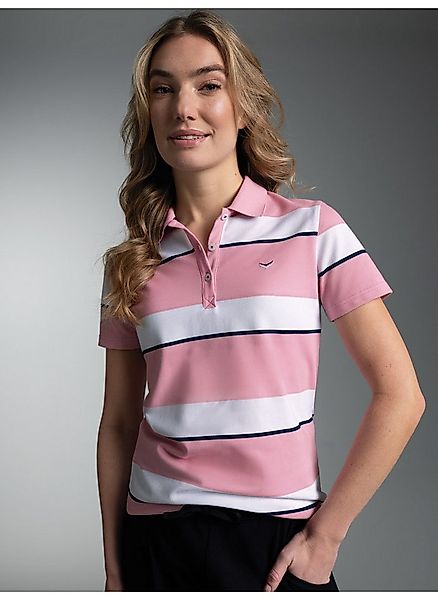 Trigema Poloshirt TRIGEMA Polo Shirt in Ringelmuster (1-tlg) günstig online kaufen