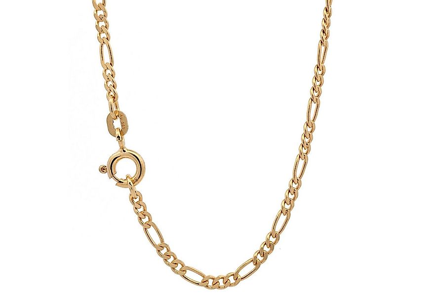 HOPLO Goldkette Goldkette Figarokette Halskette Breite 1,8 mm 42 cm 585-14 günstig online kaufen